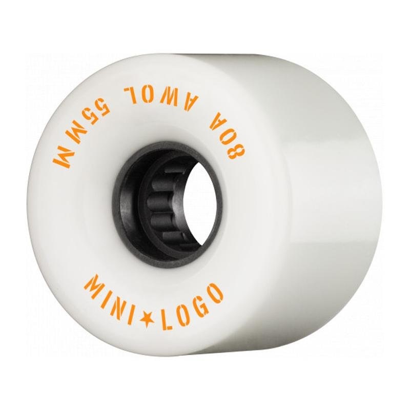 Mini Logo 55mm 80a AWOL White Skateboard Wheels 4pk