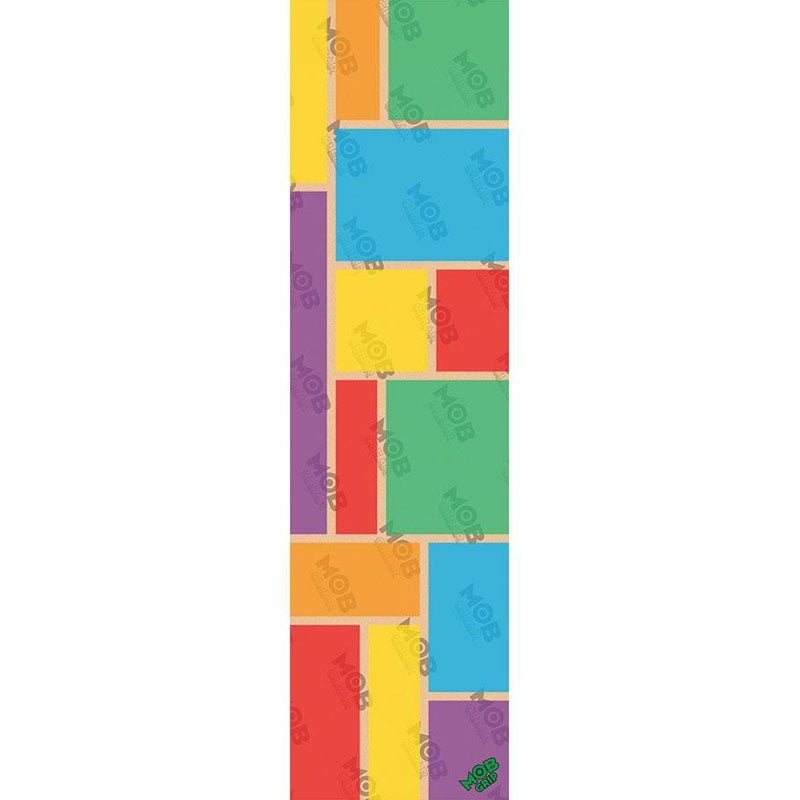 Mob Grip 9″ x 33″ Blocks Color Clear Sheet Skateboard Grip Tape 1pc