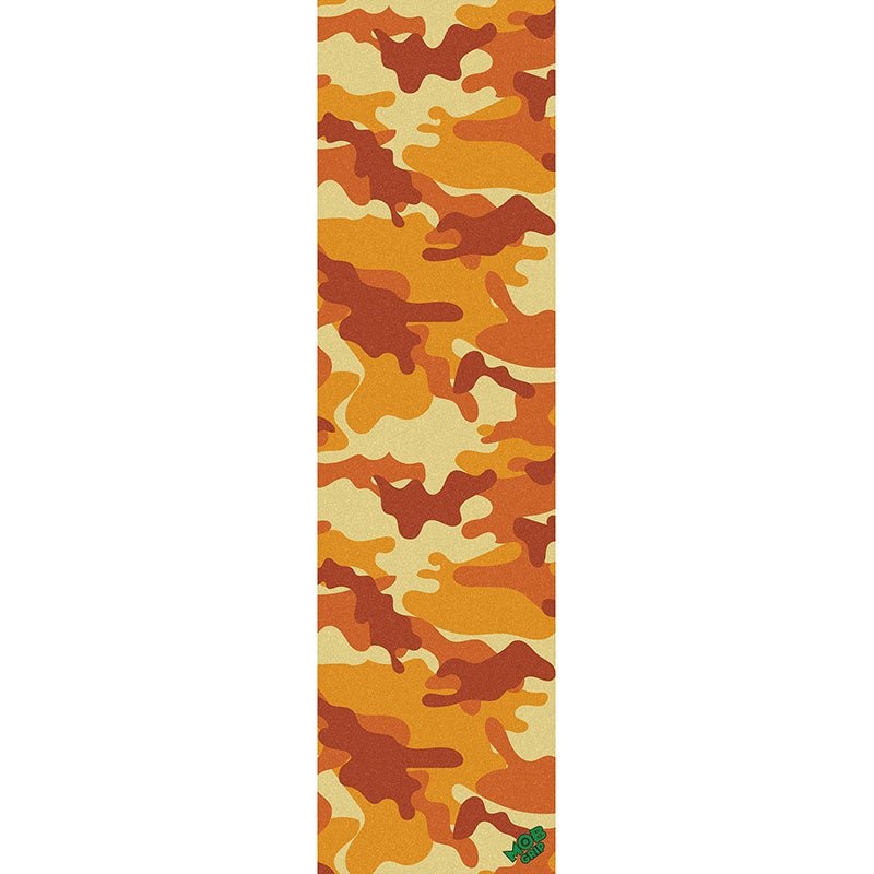Mob Grip 9″ x 33″ ORANGE CAMO Graphic Mob Skateboard Grip Tape 1pc