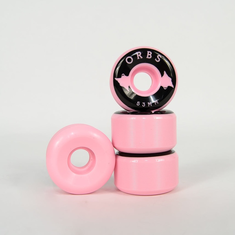 Welcome Skateboards – 53mm (99a) Orbs Specter Solids Wheels – Pink