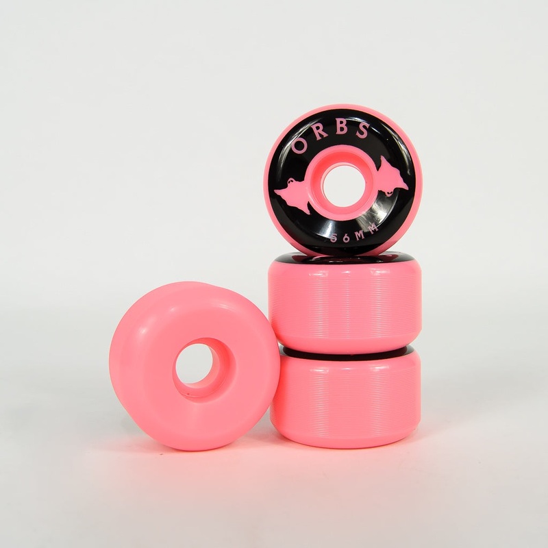 Welcome Skateboards – 56mm (99a) Orbs Specter Solids Wheels – Coral
