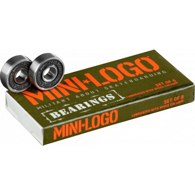 Mini Logo Series 3 8mm Skateboard Bearings (8 Pack)