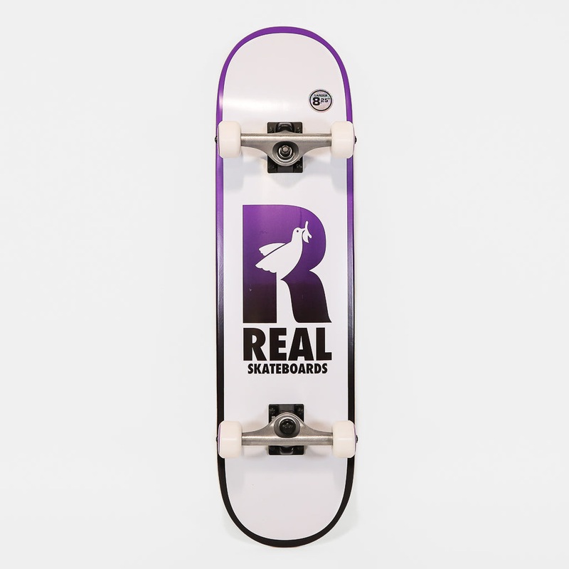 Real Skateboards – 8.25″ Be Free Complete Skateboard – White