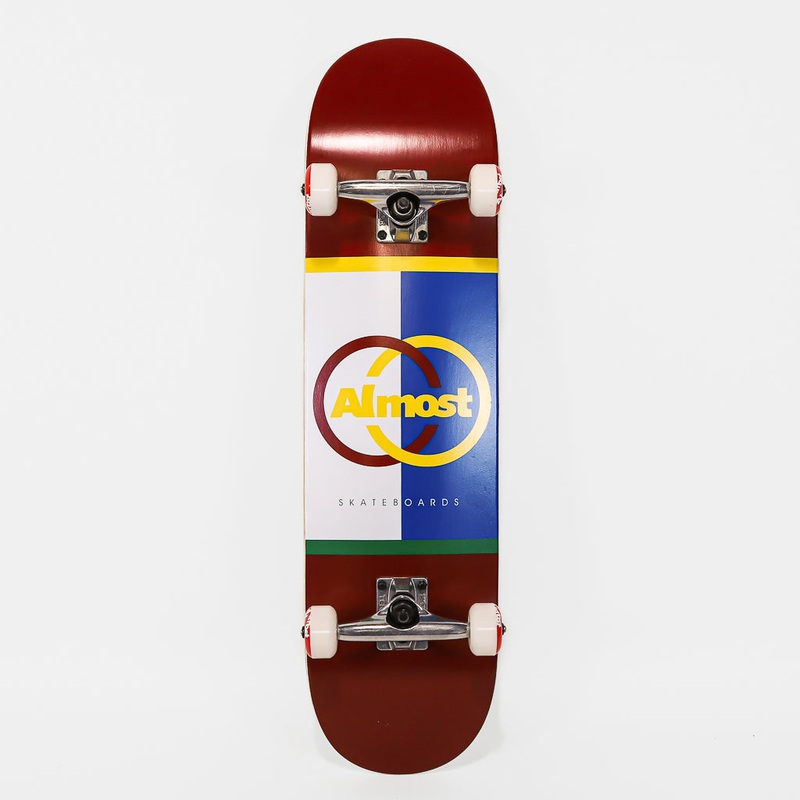 Almost Skateboards – 8.125″ Ivy League First Push Complete Skateboard – Burgundy
