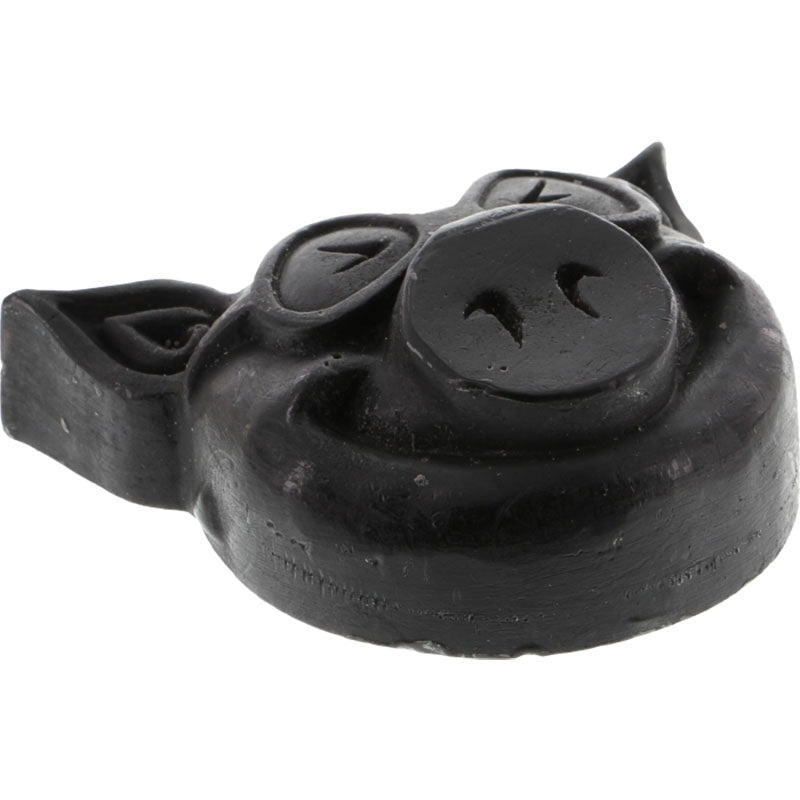 Pig Head Raised Black Skateboard Curb Wax