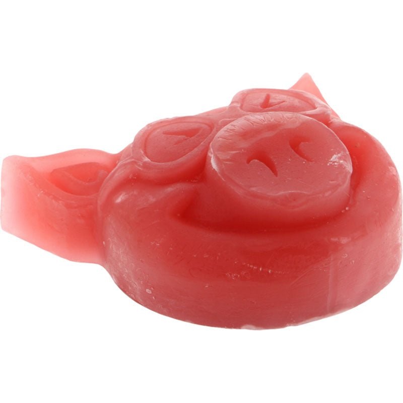 Pig Head Raised Red Skateboard Curb Wax
