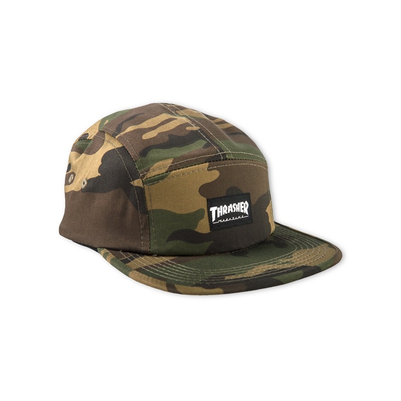 5 Panel Camo Strapback Hat O/S CAMO