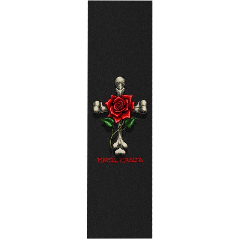 Powell Peralta 9″ x 33″ Rose Cross Black Skateboard Grip Tape 1pc