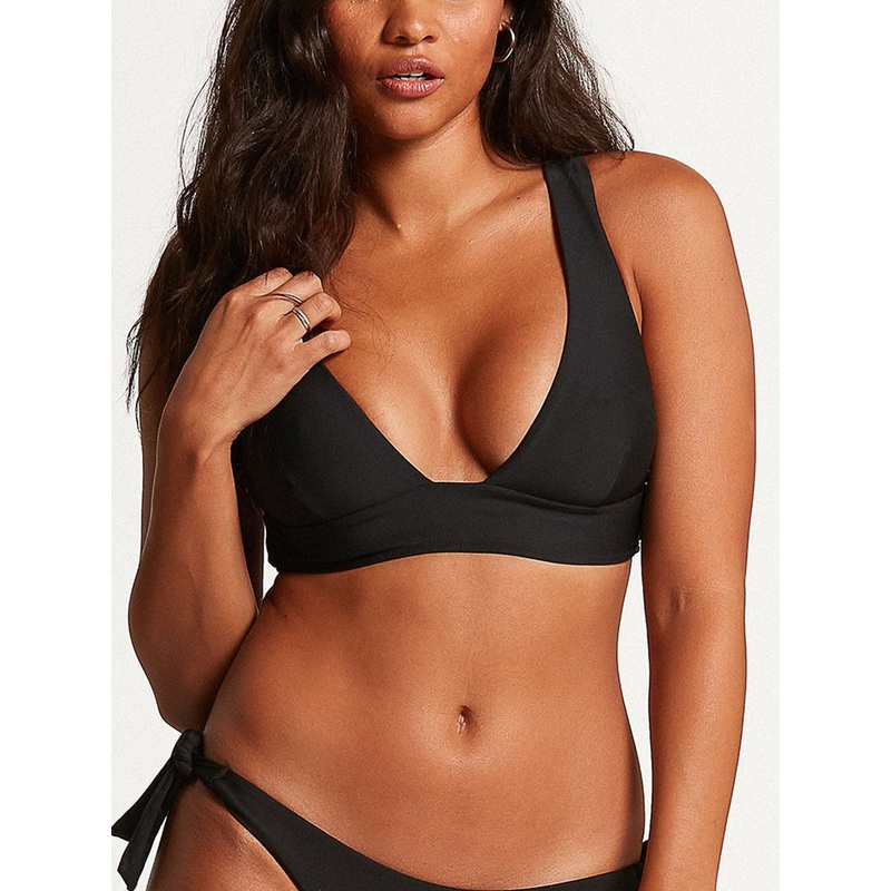 Simply Seamless Halter Bikini Top XS BLACK (BLK)