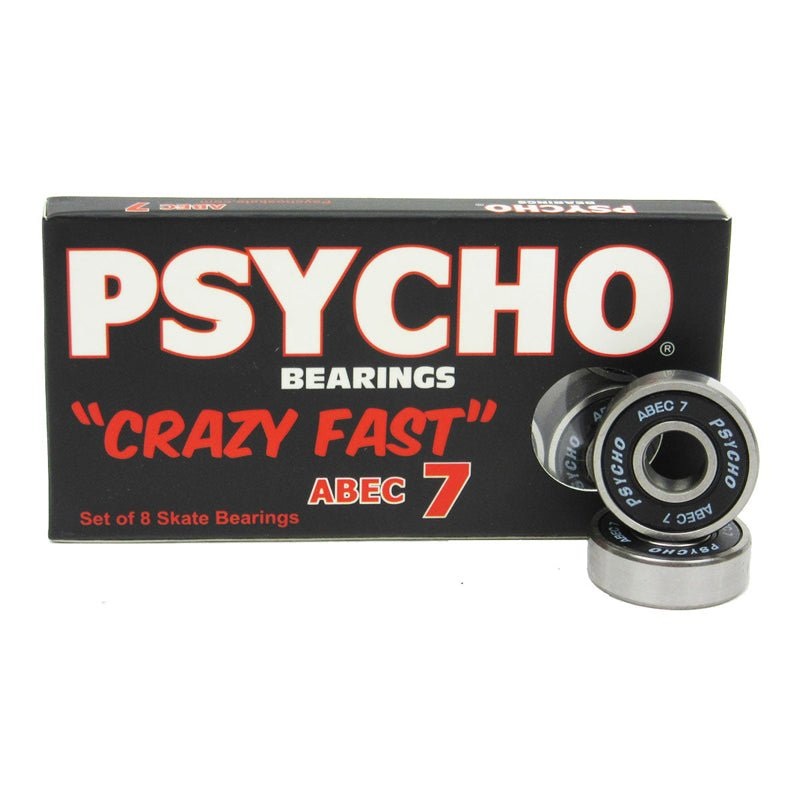 Psycho Abec 7 Skateboard Bearings (8 Pack)