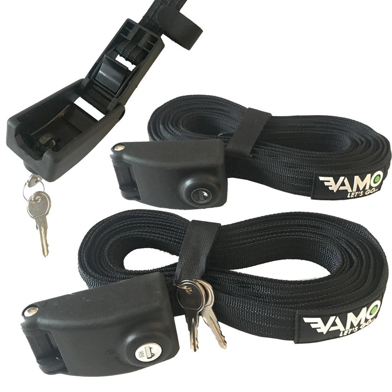 Tie Downs / Straps – Vamo 14′ Locking Tie Down Straps with Interwoven Braided Steel Cables