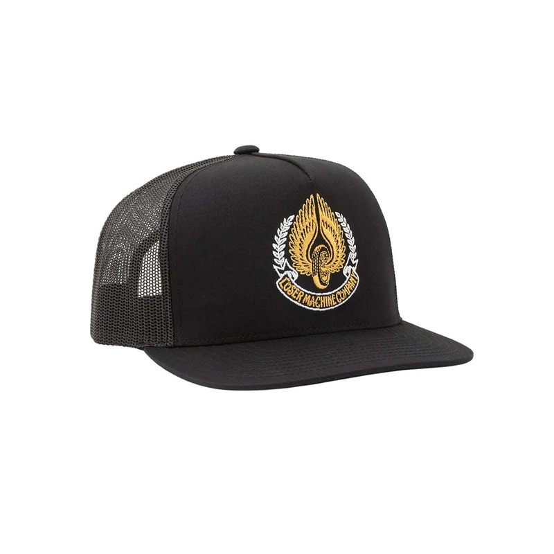 Wing And Whell Trucker Hat O/S BLACK (BLK)
