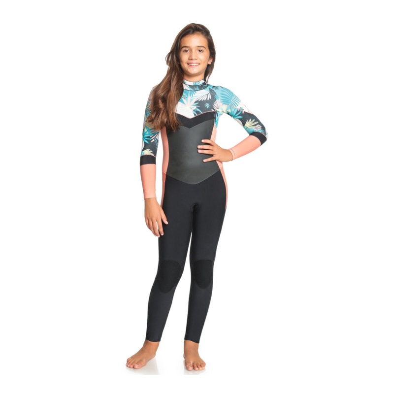 4/3 Girls Roxy Syncro GBS  Back Zip Wetsuit 4