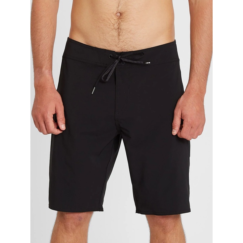 Lido Solid Mod-Tech Trunks Boardshorts 28 BLACK (BLK)