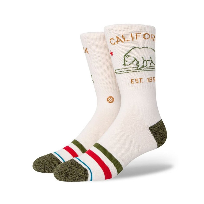 California Republic 2 Crew Socks MED OFF WHITE (OFW)