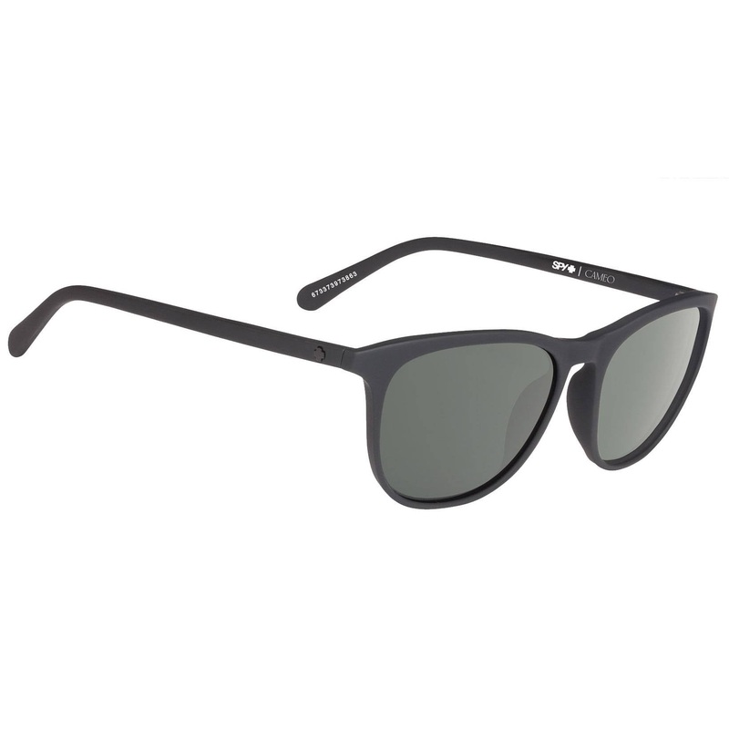Cameo Soft Matte Black Happy Grey Green Sunglasses SOFT MAT BLK/HPY GRY GRN