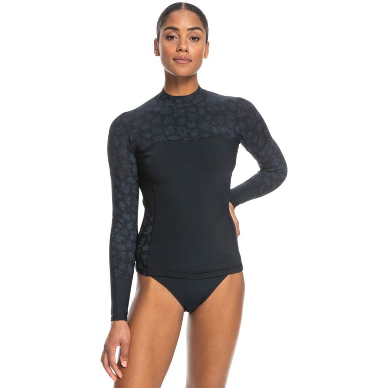 1mm Roxy Swell Series L/S Wetsuit Jacket Top – Blk, Grey Shadow **1-2 WEEKS ** 2