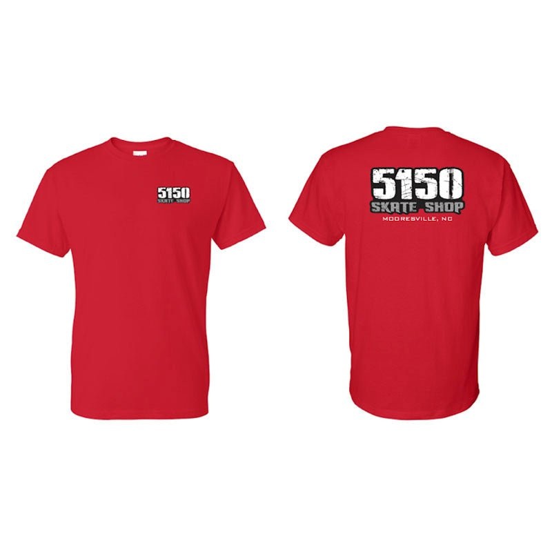 5150 Skate Shop Team Red T-Shirts Small