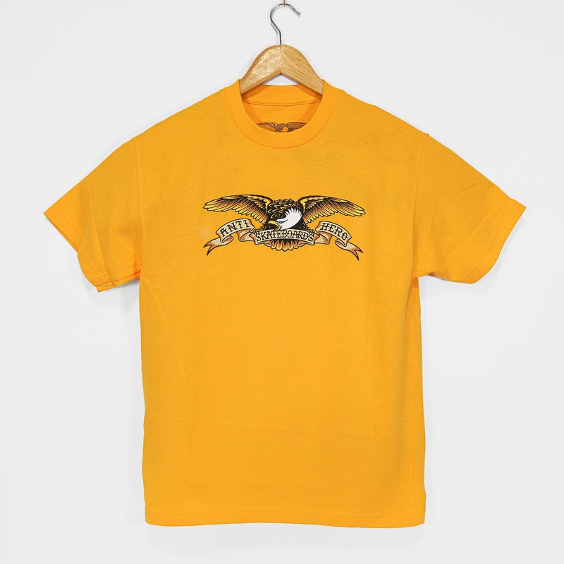 Anti Hero Skateboards – Eagle T-Shirt – Gold Small