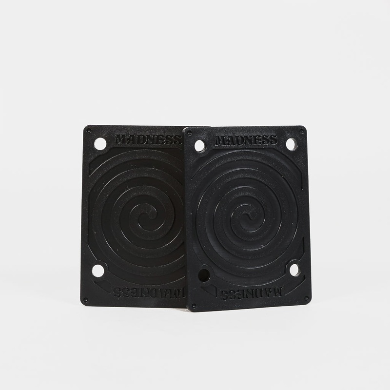 Madness Skateboards – 1/8″ Hard Riser Pads – Black