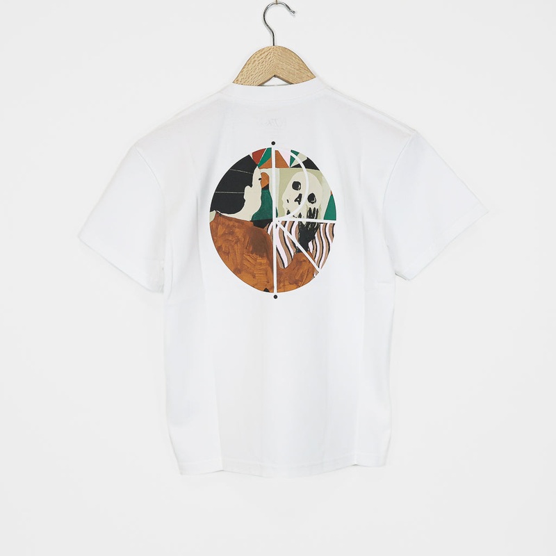 Polar Skate Co. – Youth It Will Pass Fill Logo T-Shirt – White 8-9 YOUTH