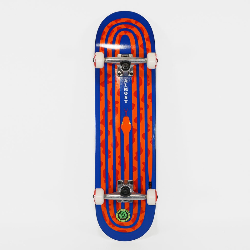 Almost Skateboards – 8.25″ Snake First Push Complete Skateboard – Blue / Orange
