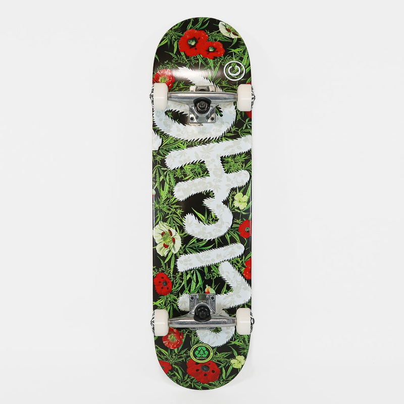 Cliche – 8.125″ Botanical First Push Complete Skateboard – Charcoal