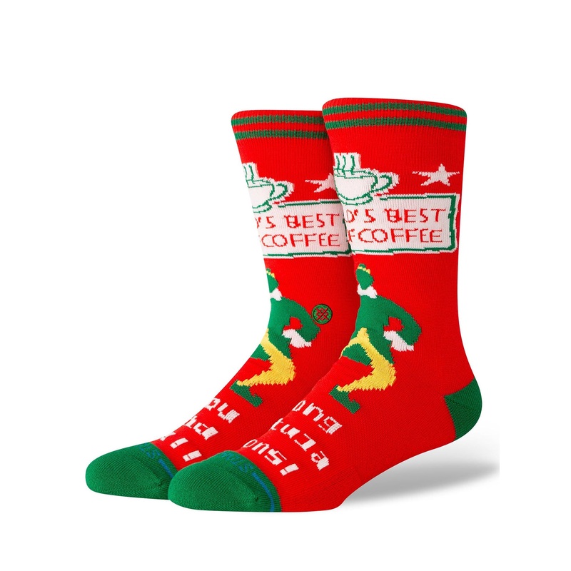 Stance x Elf Worlds Best Socks MED RED (RED)