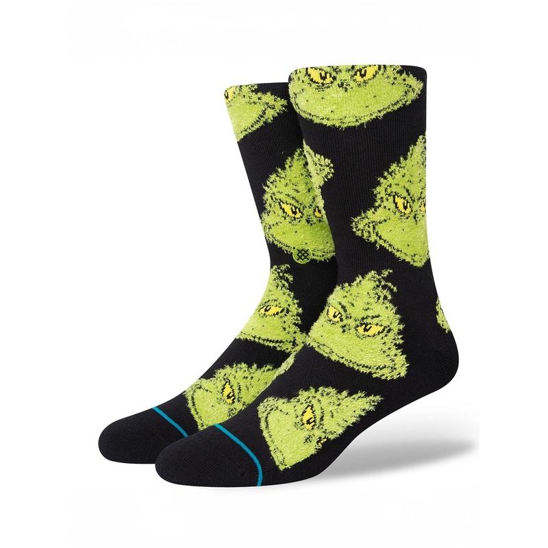 Stance x The Grinch Mean One Socks MED BLACK (BLK)