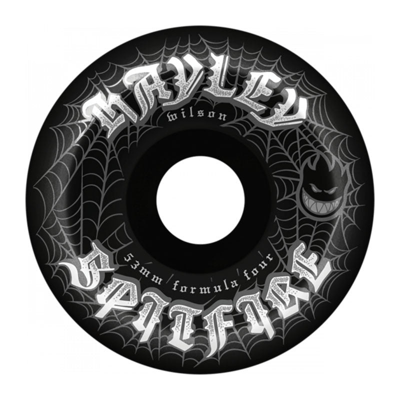 Spitfire Wheels 53mm WILSON F499 CONICAL FULL WEBBED Black Skateboard Wheels 4pk