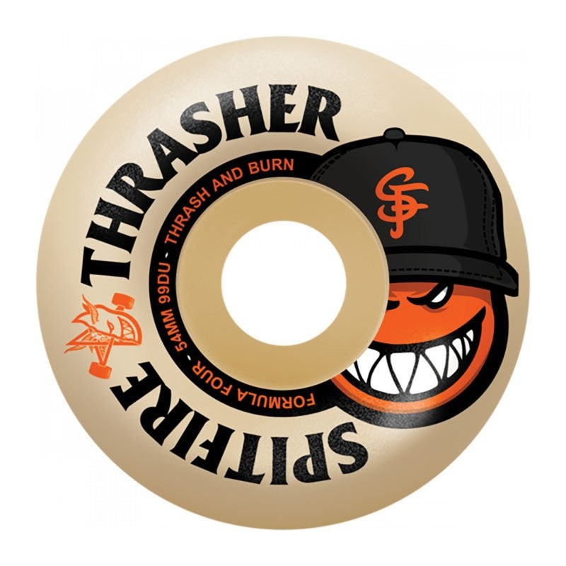 Spitfire Wheels F4 54mm 99a RADIAL FULL THRASHER THE CITY NAT Skateboard Wheels 4pk