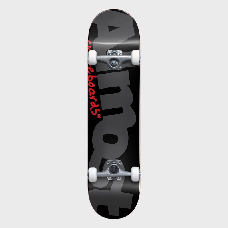 Almost Skateboards – 8.125″ Logo Land First Push Complete Skateboard – Black