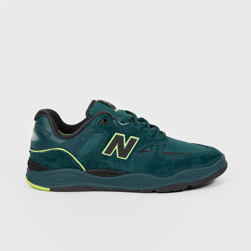 New Balance Numeric – Primitive 1010 Tiago Lemos Shoes – Deep Teal / Lime Green UK 7