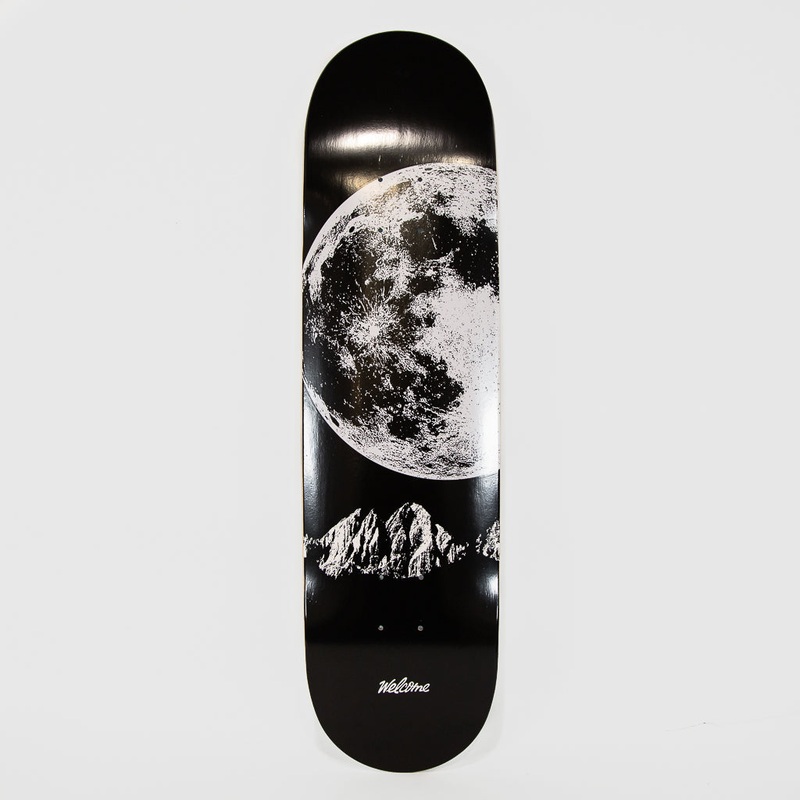 Welcome Skate Store – 8.5 Moon Colour React Skateboard Deck (High Concave) – Black