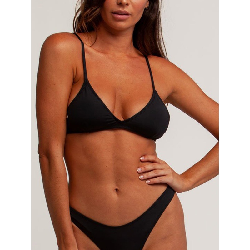 Islander Trilette Bikini Top SM BLACK