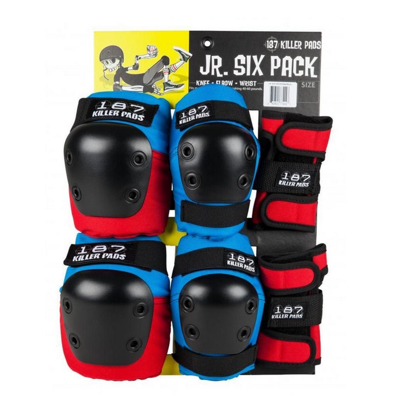 187 Killer 6 Pack Set Jnr Red/White/Blue