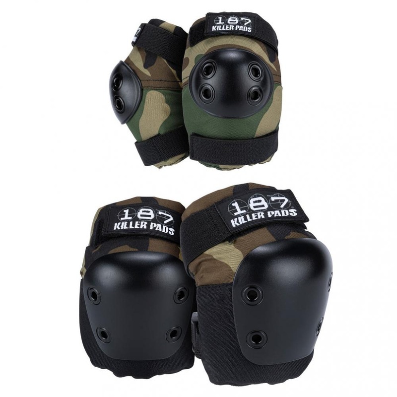 187 Killer Combo Pack Knee and Elbow Pad Set Camo L/XL