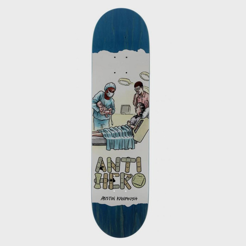 Anti Hero Skateboards – 8.125″ Austin Kanfoush Medicine Skateboard Deck – Various Stain