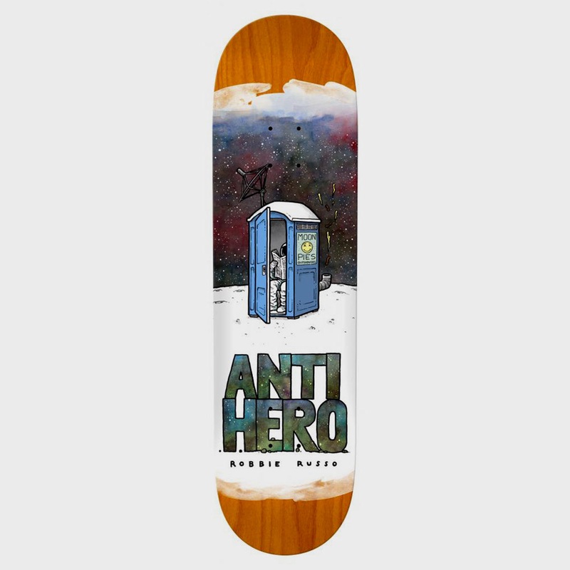 Anti Hero Skateboards – 8.62″ Robbie Russo Space Junk Skateboard Deck – Various Stain