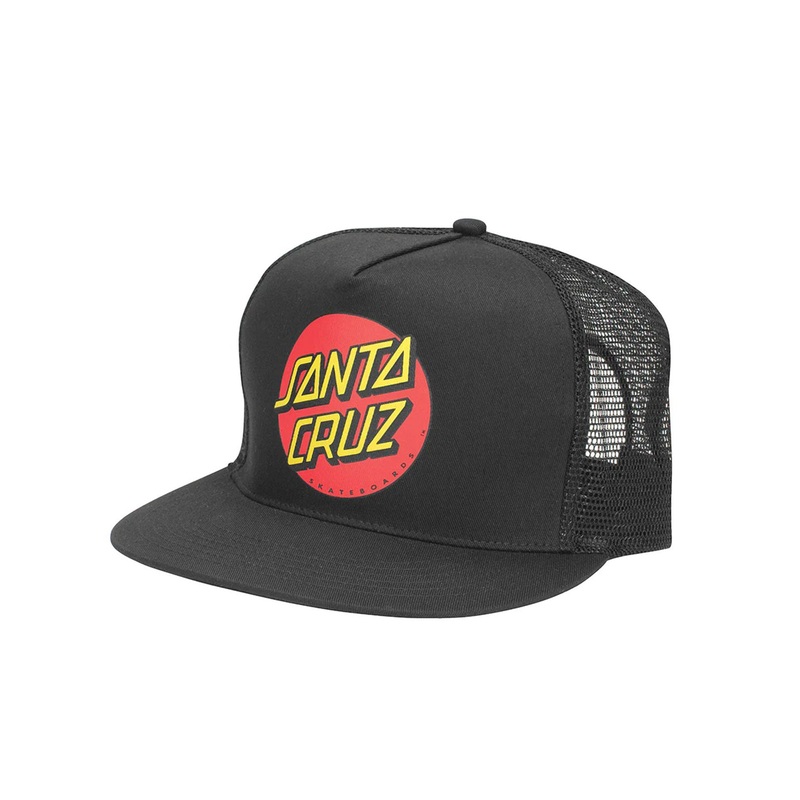 Classic Dot Trucker Snapback Hat O/S BLACK