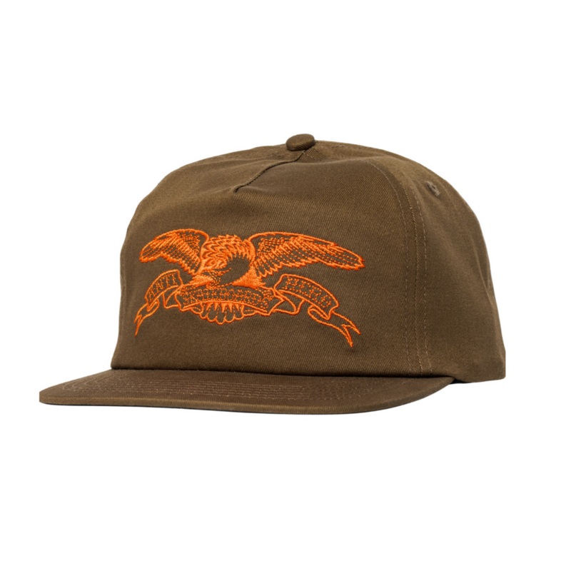 ANTIHERO BASIC EAGLE SNAPBACK BROWN/ORANGE