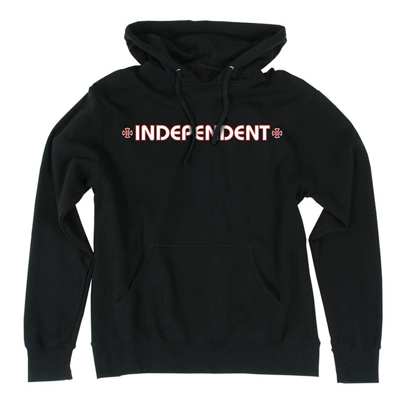 INDEPENDENT BAR/CROSS HOOD BLACK SMALL