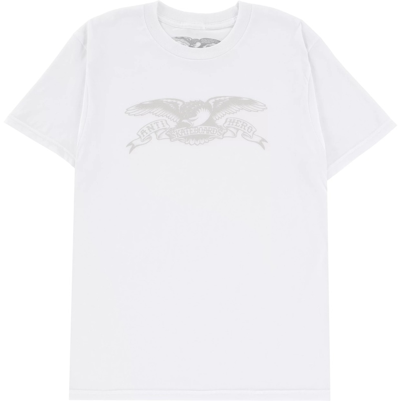 ANTIHERO BASIC EAGLE TEE WHITE/GREY SMALL
