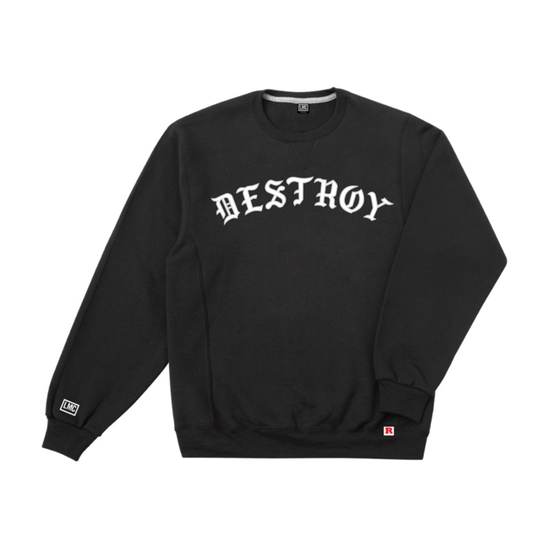LOSER SAVAGE WICKING CREW FLEECE BLACK MED