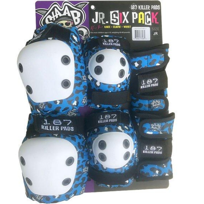 187 KILLER PADS – JR SIX PACK PAD SET STAAB BLUE CHEETAH