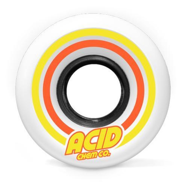 ACID CHEMICIAL HYBRID CRUISER WHEEL – PODS CONICAL 86A (53MM) WHITE