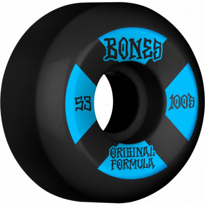 BONES 100’S BLACK OG FORMULA WHEELS 100A (52MM/53MM/55MM) 52MM