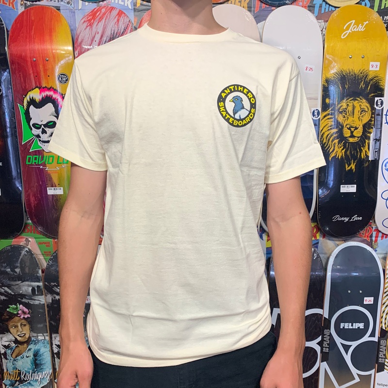 ANTIHERO PIGEON ROUND T-SHIRT CREAM/MULTI MED