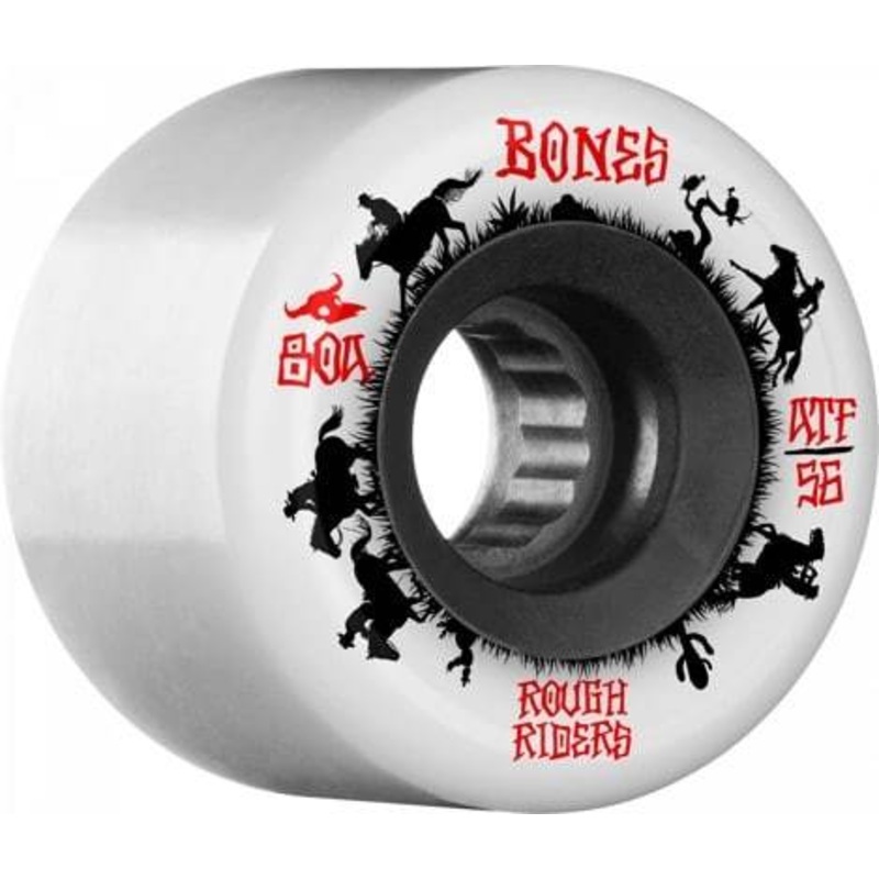 BONES ATF ROUGH RIDER WRANGLER CRUISER WHEELS (56MM) YELLOW