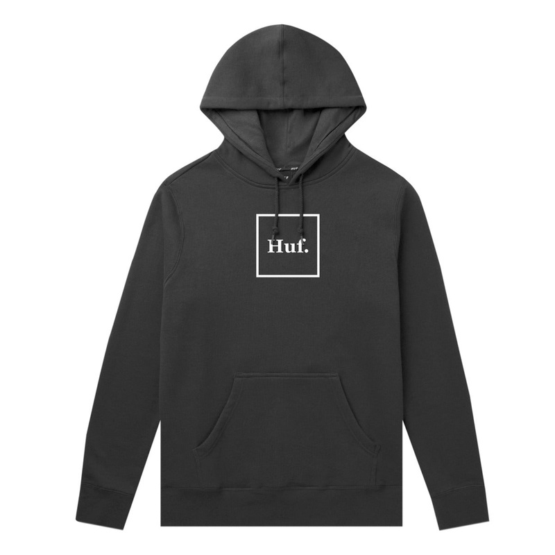 HUF ESSENTIALS BOX LOGO PO HOODIE BLACK SMALL